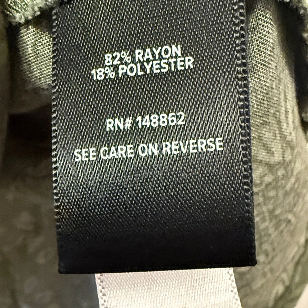 torrid Olive Floral V-Neck Wrap-Style Blouse - Picture 3 of 6